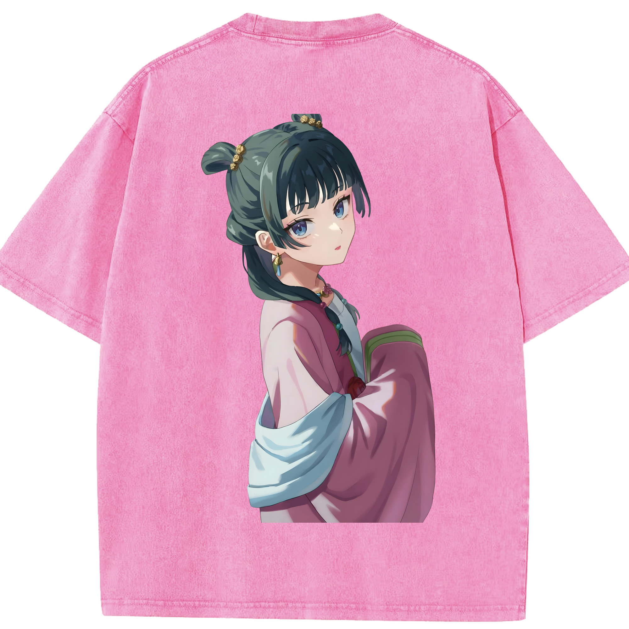 （画像用） 薬屋のひとりごと The Apothecary Diaries 綿100% ヴィンテージ風 半袖Tシャツ（背面プリント）